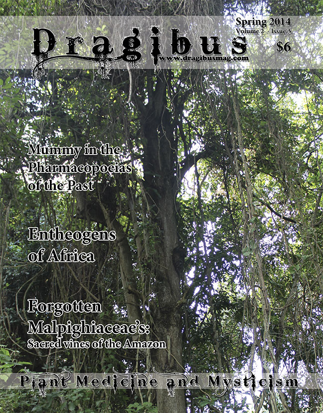 Dragibus Magazine - Entheogens of Africa, Forgotten Malpighiaceae's: Sacred vines of the Amazon, Mummy In The Pharmacopoeias Of The Past